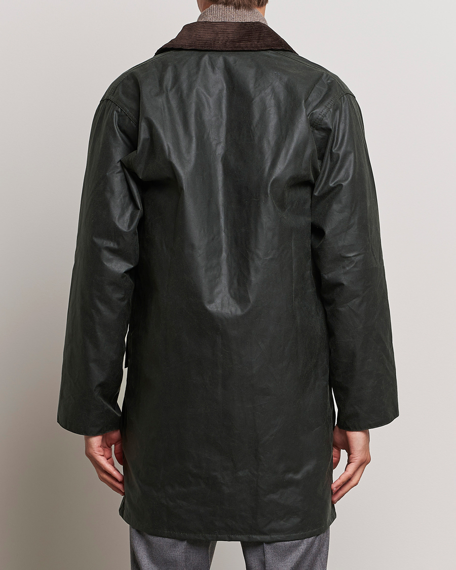 Herre | Jakker | Barbour Lifestyle | Border Wax Coat Sage