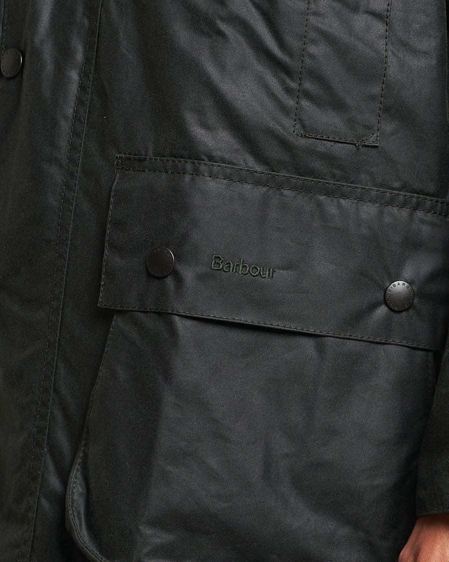 Herre | Jakker | Barbour Lifestyle | Border Wax Coat Sage
