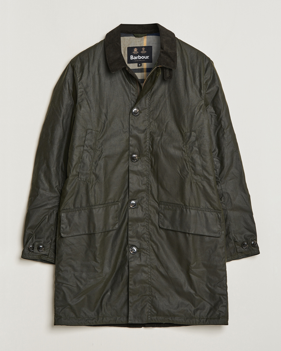 Herre | Jakker | Barbour Lifestyle | Waxed Mac Coat Fern