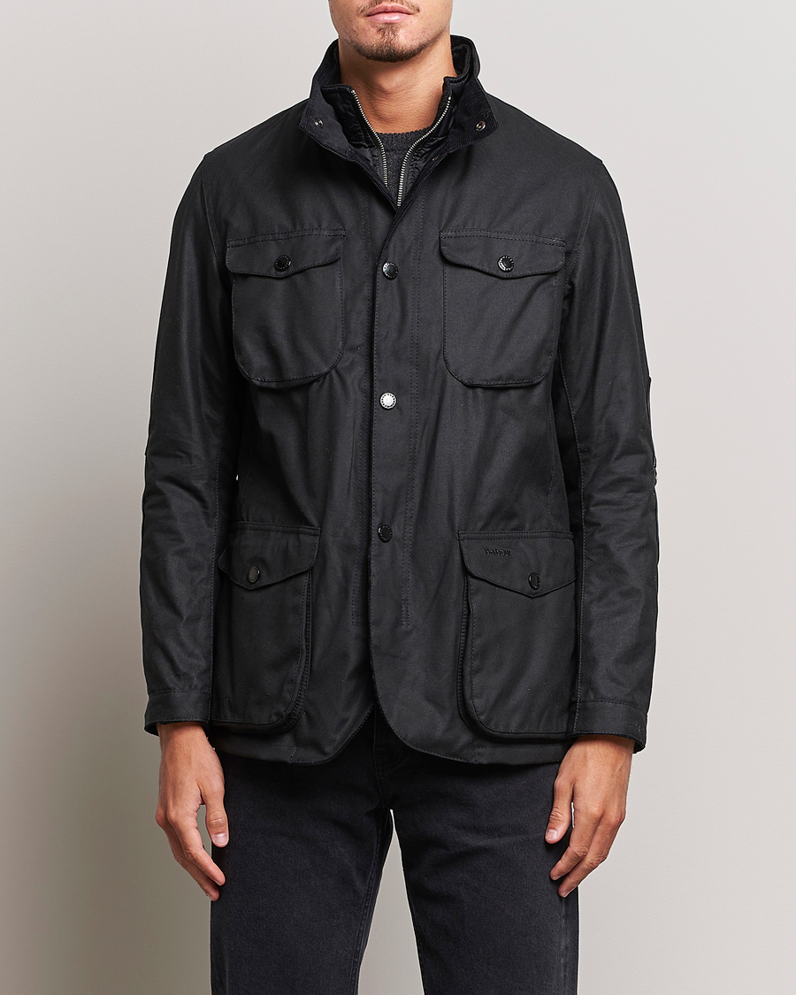 Herre |  | Barbour Lifestyle | Ogston Waxed Jacket Black