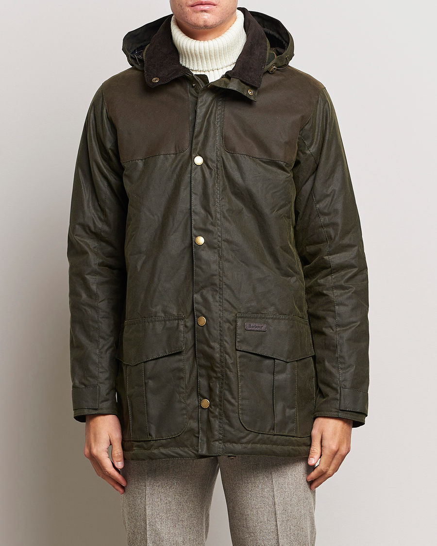 Herre | Klassiske jakker | Barbour Lifestyle | Ollerton Waxed Parka Archive Olive