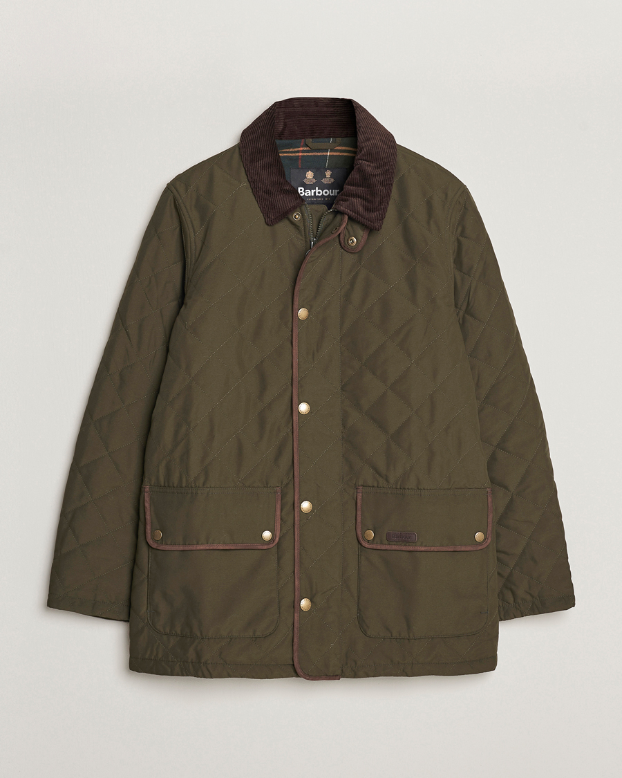 Herre | Jakker | Barbour Lifestyle | Burton Quilt Waterproof Jacket Dark Olive