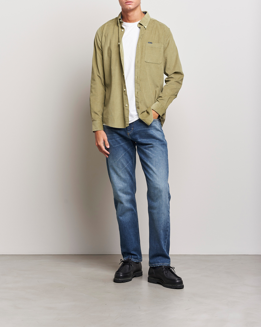 Herre | Skjorter | Barbour Lifestyle | Ramsey Corduroy Shirt Bleached Olive