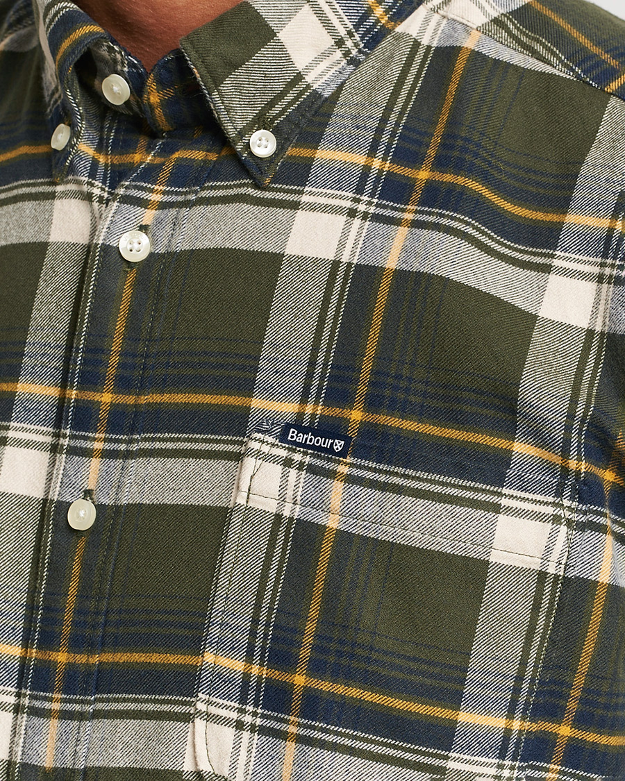 Herre | Skjorter | Barbour Lifestyle | Sheildton Check Flannel Shirt Olive