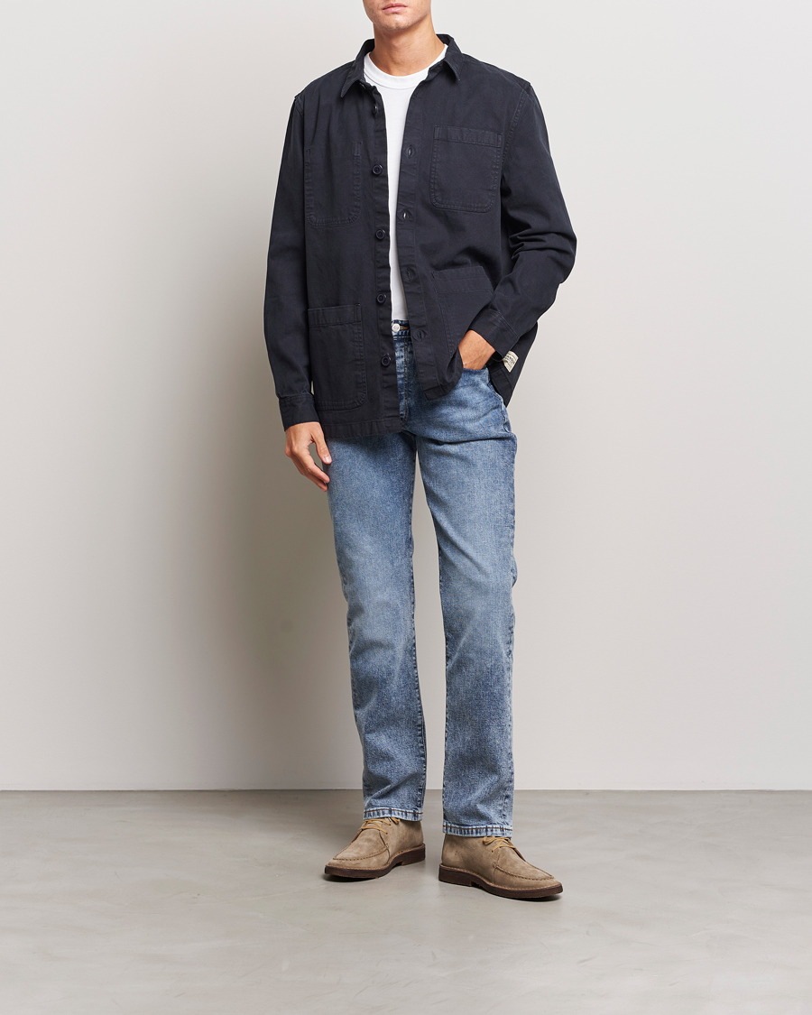 Herre | Skjorter | Barbour Lifestyle | Chesterwood Cotton Overshirt Indigo