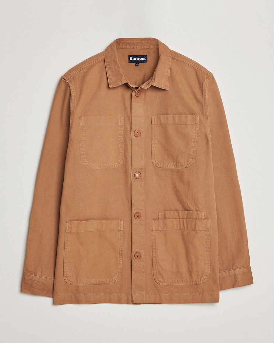 Herre | Skjorter | Barbour Lifestyle | Chesterwood Cotton Overshirt Sandstone