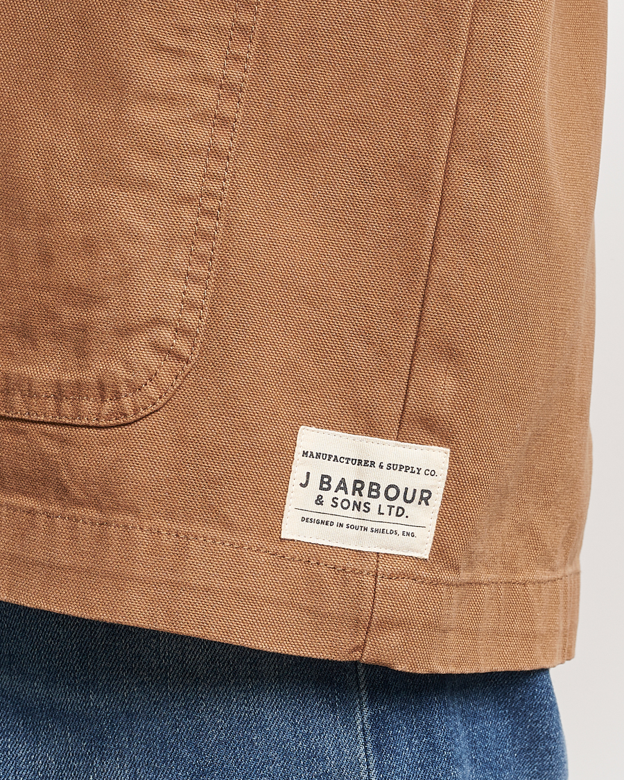 Herre | Skjorter | Barbour Lifestyle | Chesterwood Cotton Overshirt Sandstone