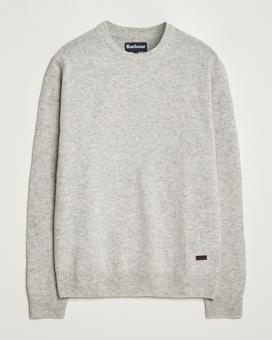 Herre | Gensere | Barbour Lifestyle | Patch Crew Light Grey Marl