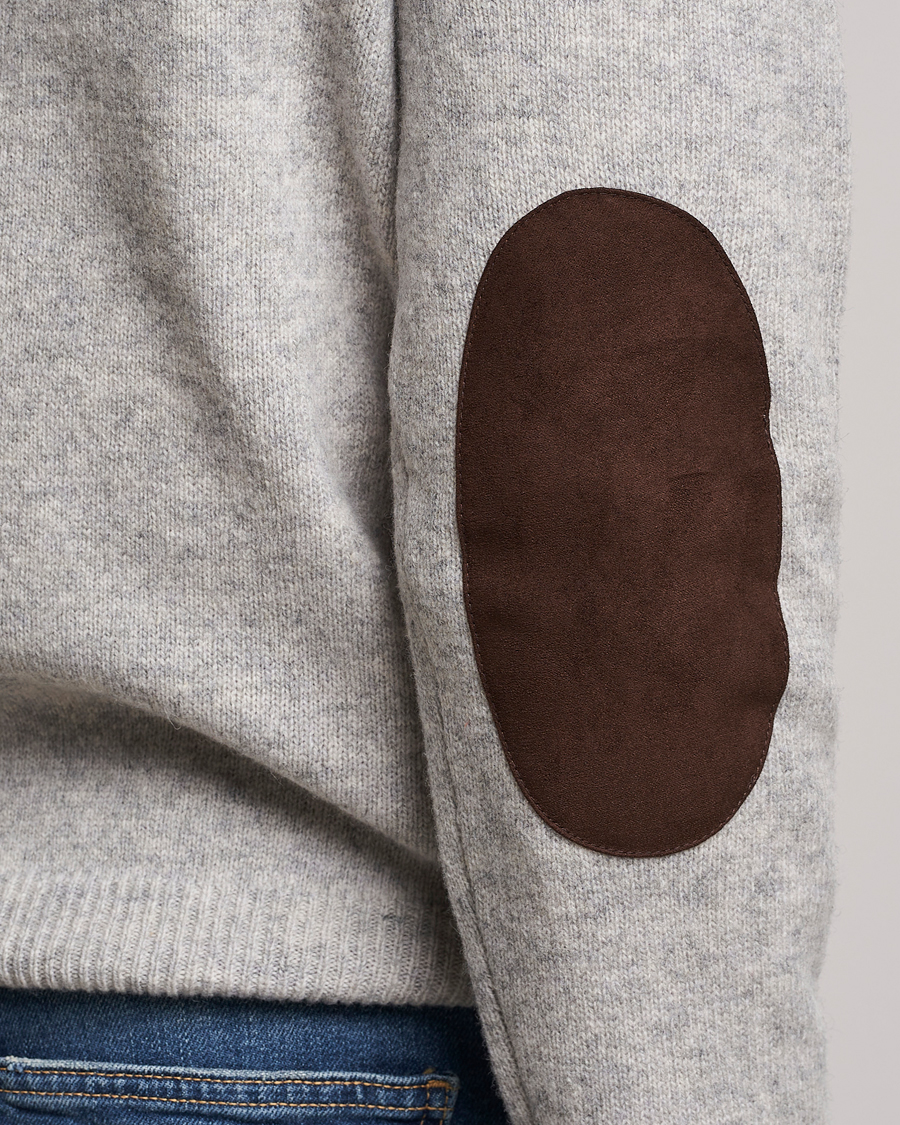 Herre | Gensere | Barbour Lifestyle | Patch Crew Light Grey Marl