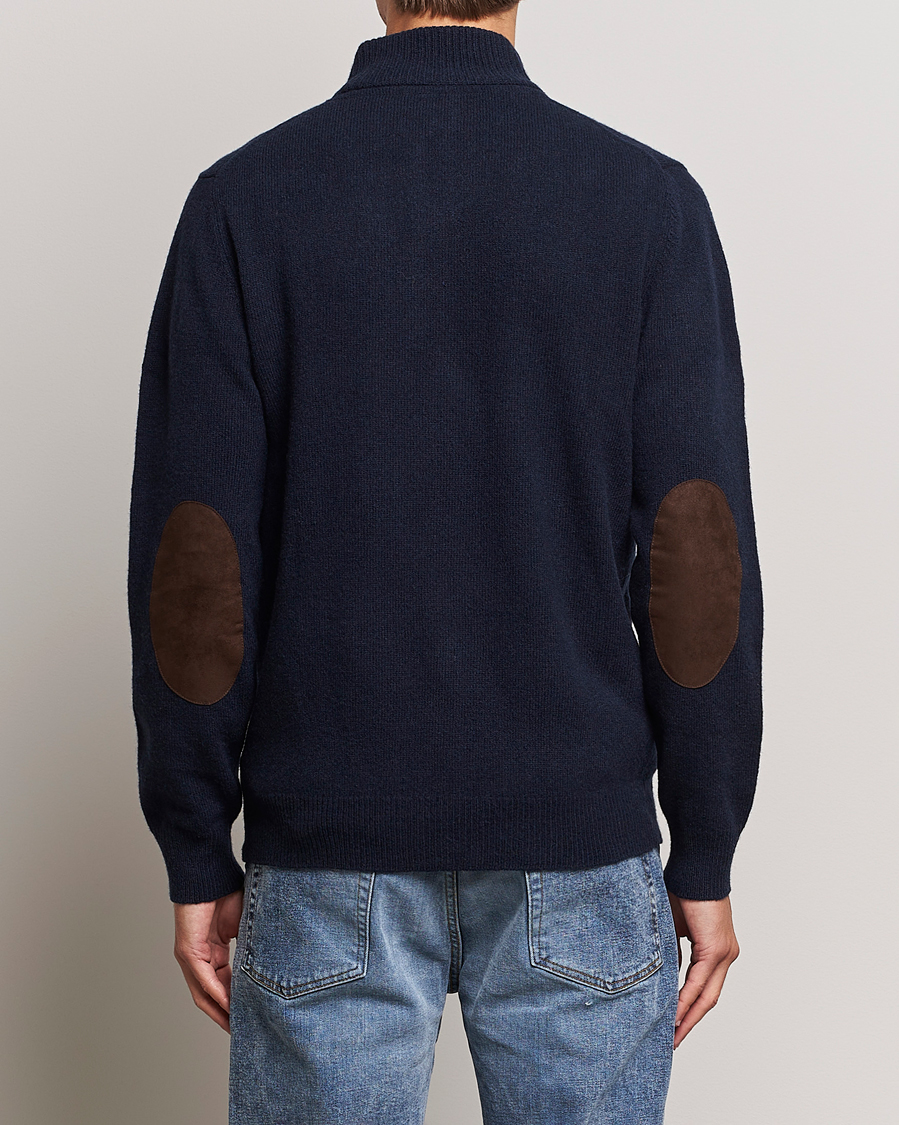 Herre | Gensere | Barbour Lifestyle | Essential Patch Zip Through Cardigan Navy