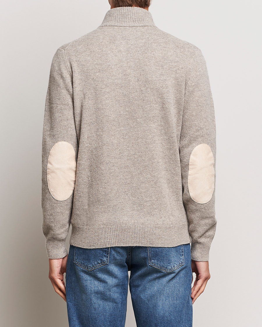 Herre | Gensere | Barbour Lifestyle | Essential Patch Zip Through Cardigan New Stone
