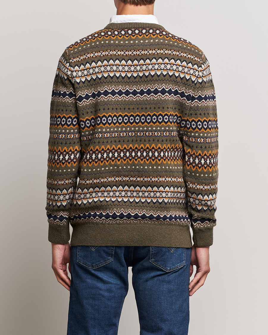 Herre | Gensere | Barbour Lifestyle | Case Fairisle Crew Willow Green