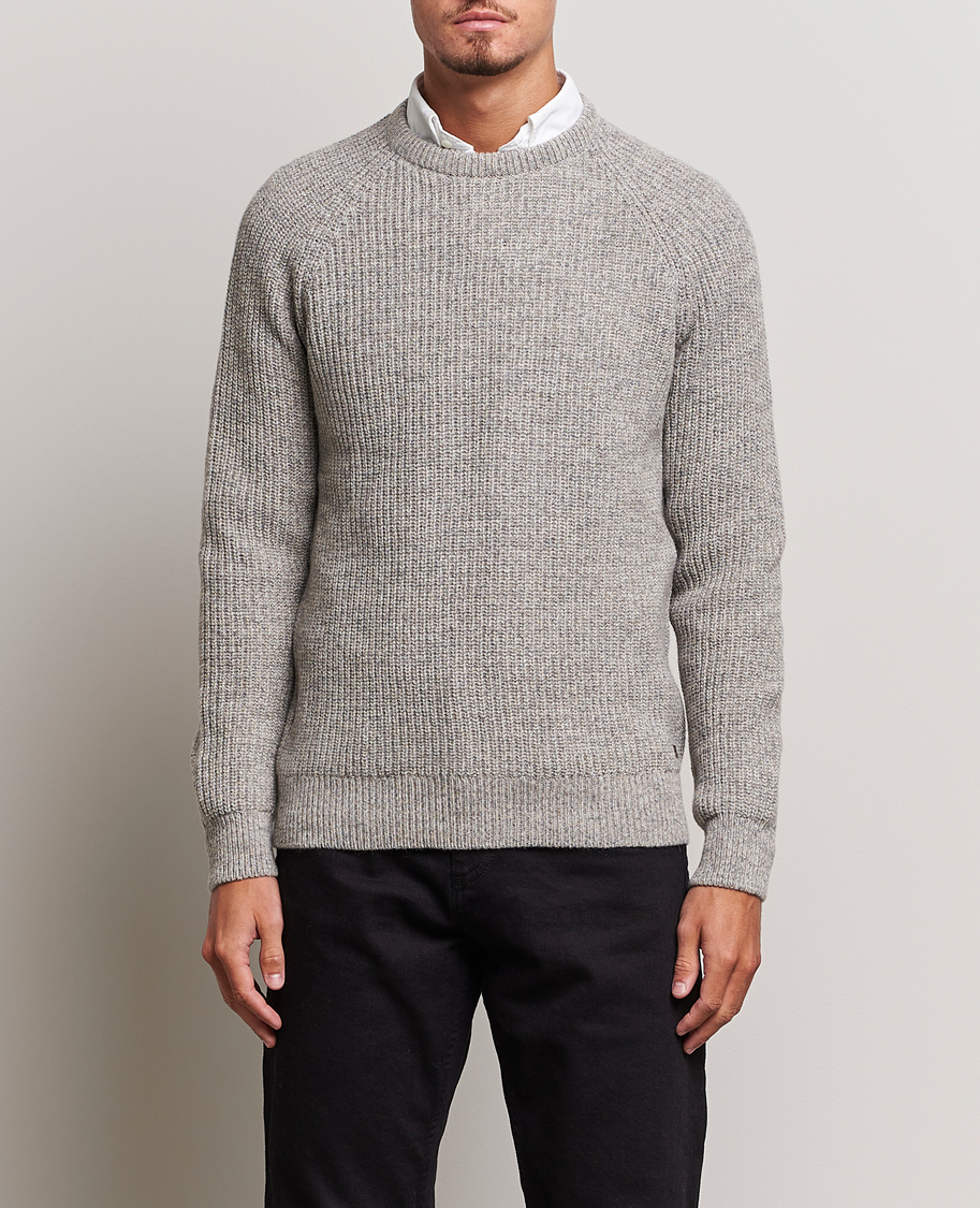 Herre | Barbour Lifestyle | Barbour Lifestyle | Horseford Knitted Crewneck Stone