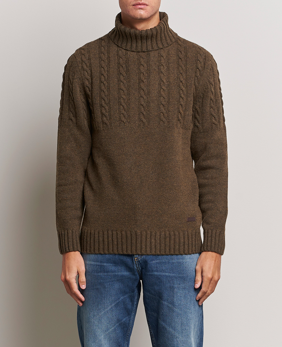 Herre |  | Barbour Lifestyle | Duffle Cable Rollneck Willow Green