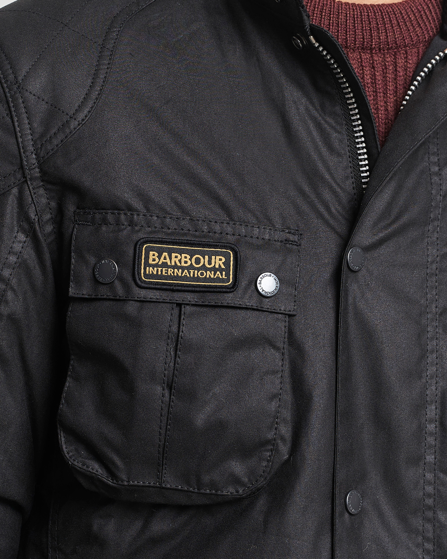 Herre | Jakker | Barbour International | Lockseam Wax Jacket Black