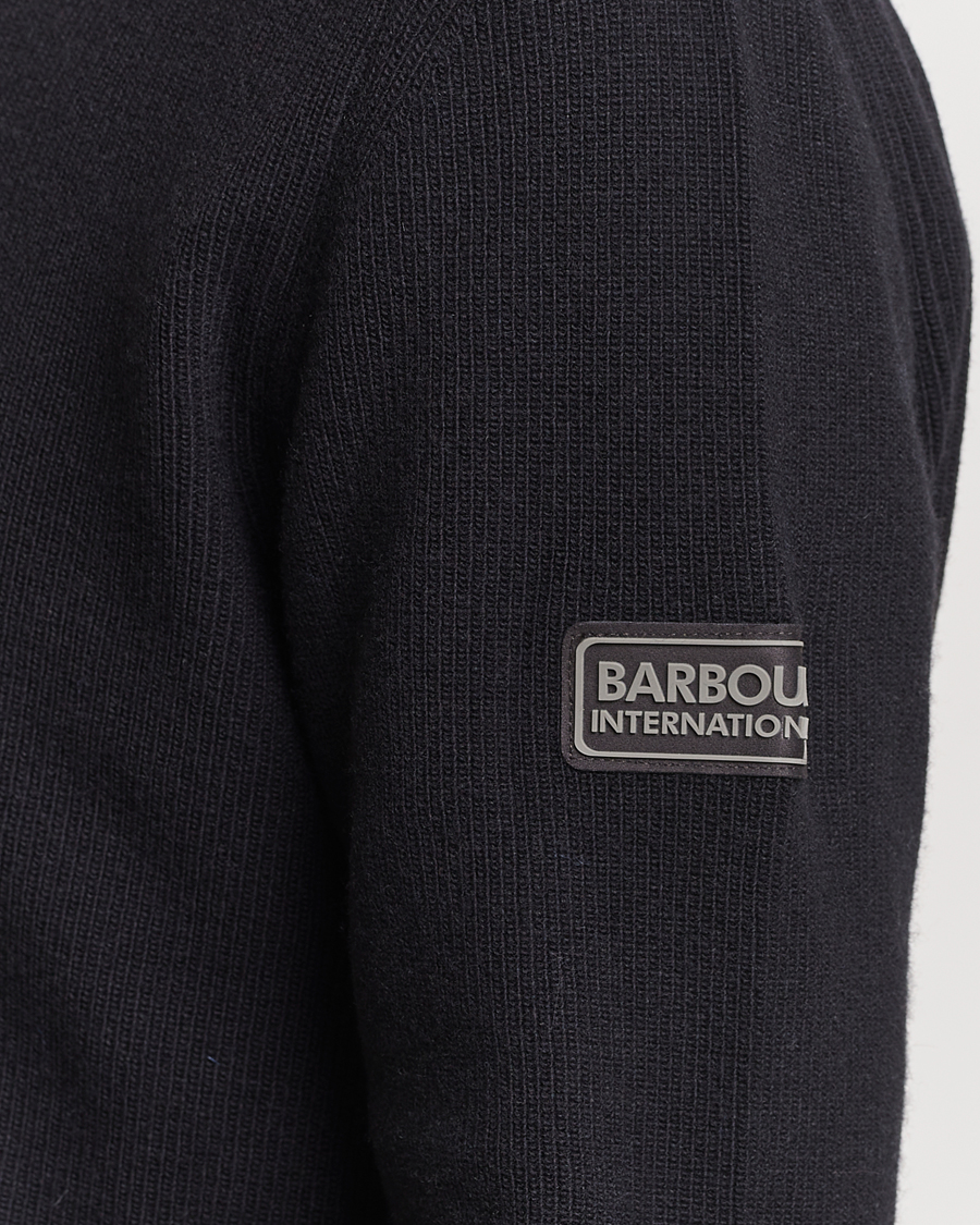 Herre | Gensere | Barbour International | Corser Knitted Halfzip Black