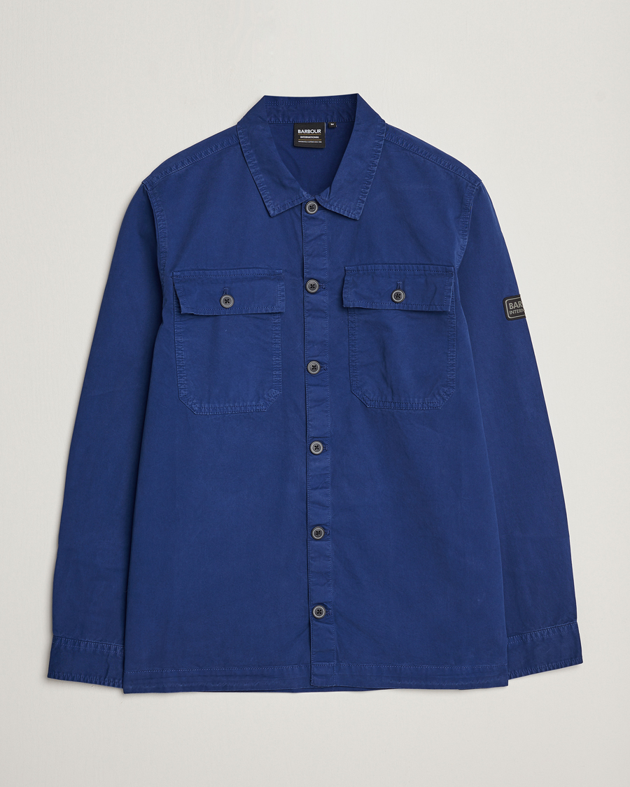 Herre | Skjorter | Barbour International | Adey Pocket Overshirt Inky Blue