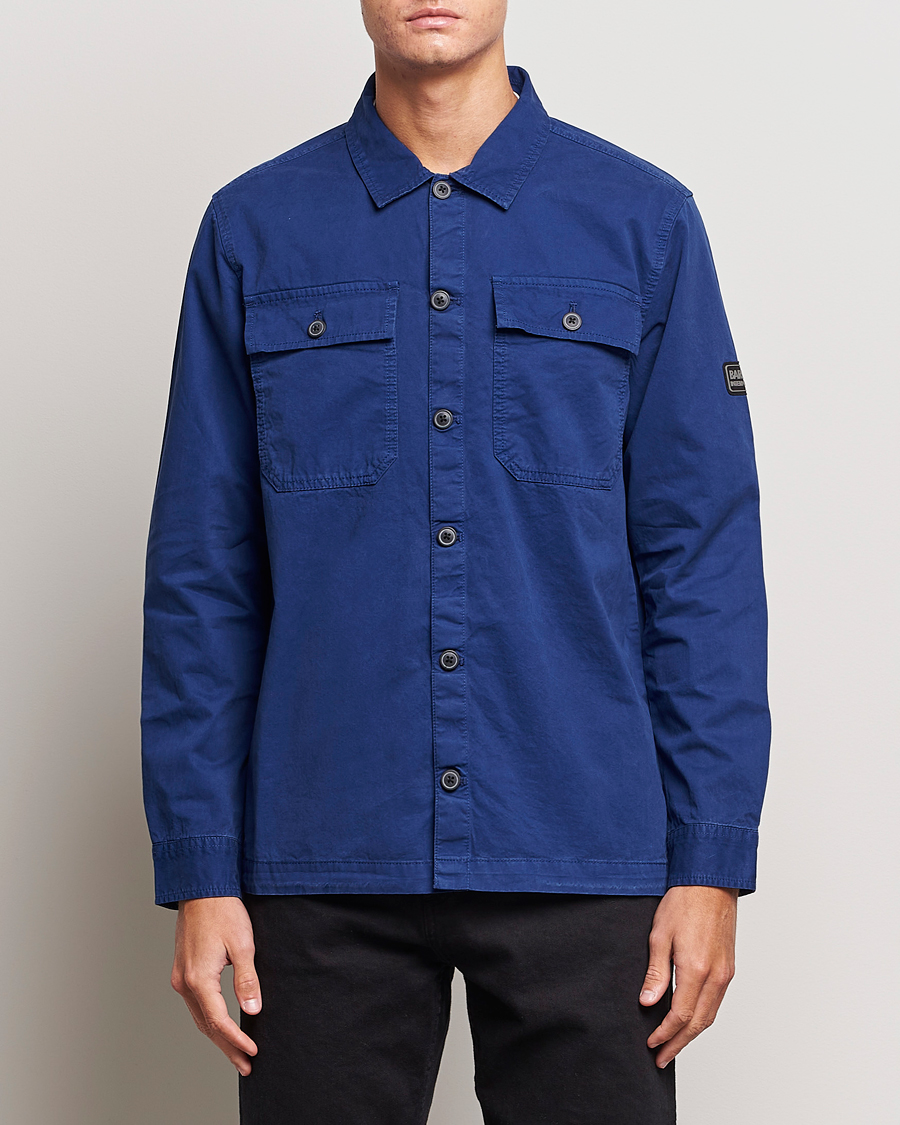 Herre | Skjorter | Barbour International | Adey Pocket Overshirt Inky Blue
