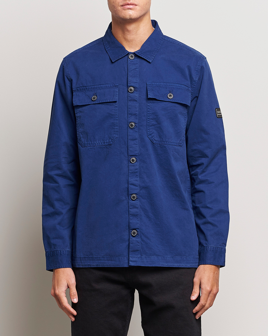 Herre |  | Barbour International | Adey Pocket Overshirt Inky Blue