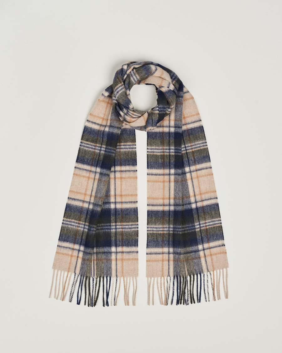 Herre | Barbour Lifestyle Lambswool/Cashmere New Check Tartan Sand/Beige/Plaid | Barbour Lifestyle | Lambswool/Cashmere New Check Tartan Sand/Beige/Plaid