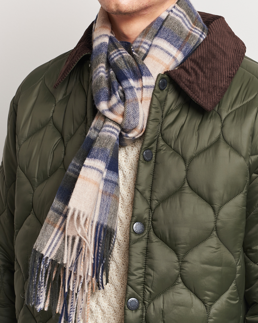 Herre | Skjerf | Barbour Lifestyle | Lambswool/Cashmere New Check Tartan Sand/Beige/Plaid