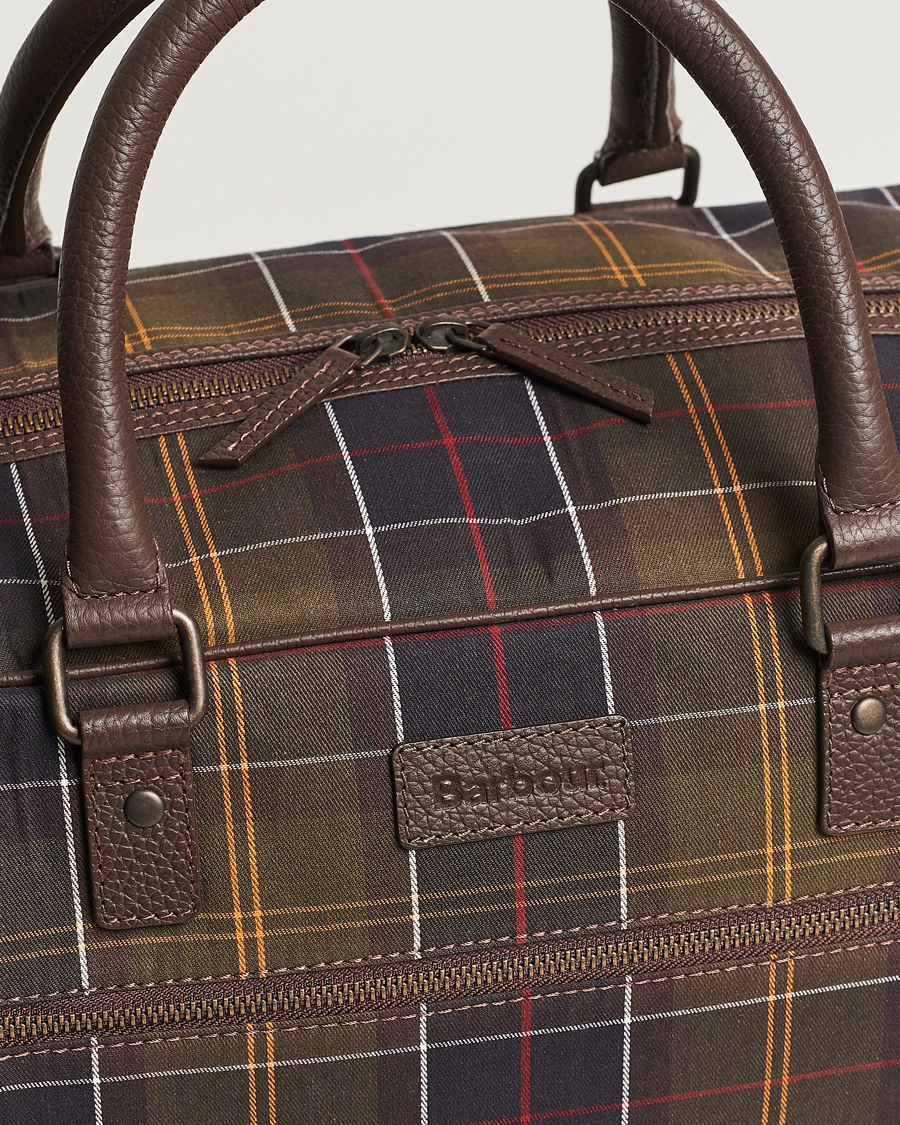 Herre | Barbour Lifestyle Tartan Leather Holdall Classic Tartan | Barbour Lifestyle | Tartan Leather Holdall Classic Tartan