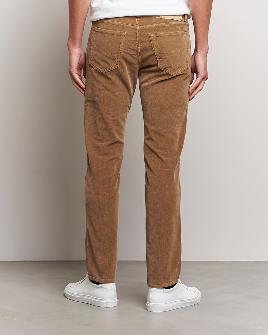 Herre | Bukser | Jacob Cohën | Bard 5-Pocket Corduroy Trousers Beige