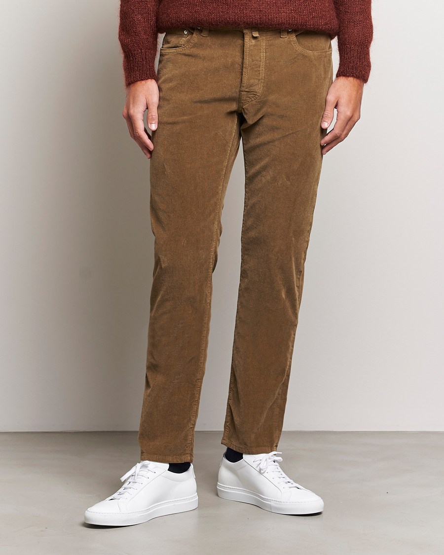 Herre |  | Jacob Cohën | Bard 5-Pocket Corduroy Trousers Olive