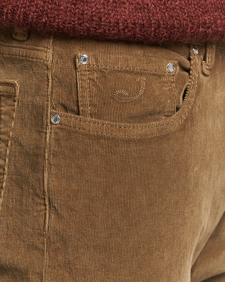 Herre | Bukser | Jacob Cohën | Bard 5-Pocket Corduroy Trousers Olive