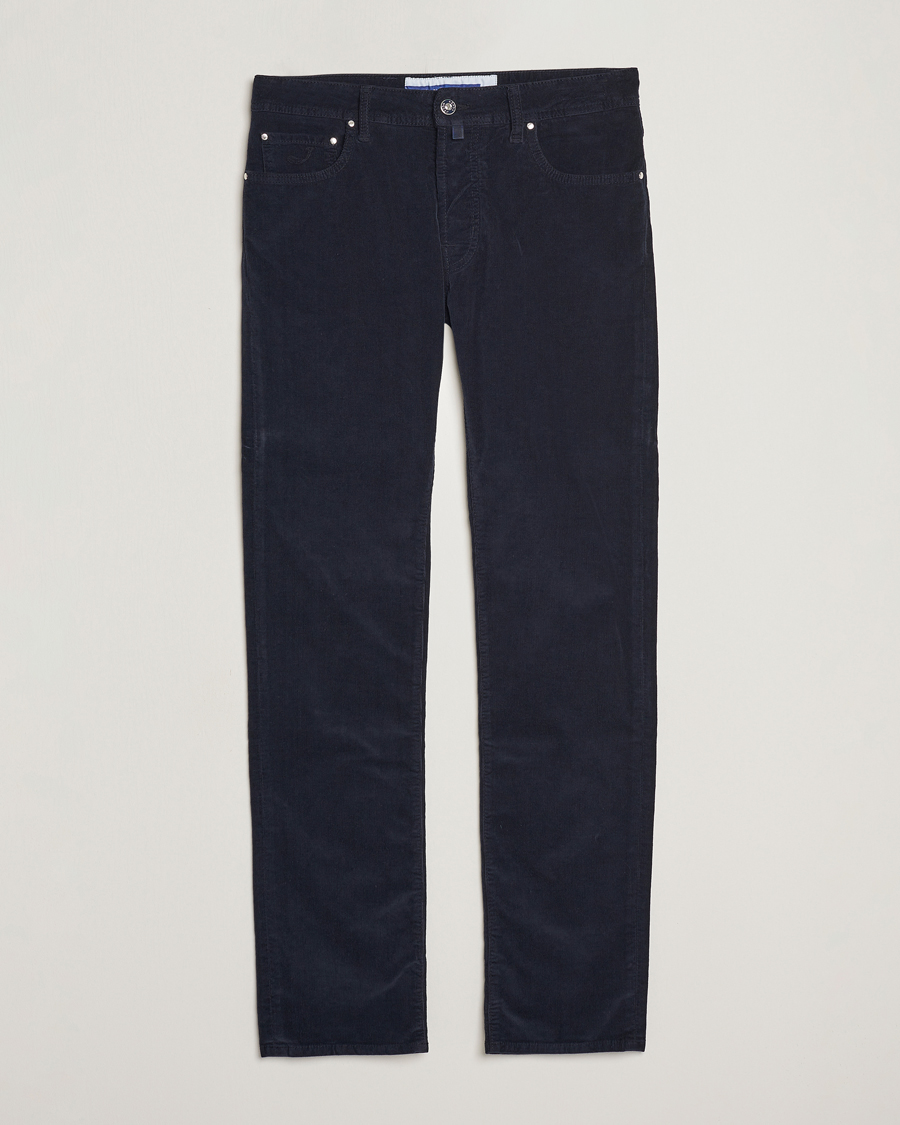 Herre | Bukser | Jacob Cohën | Bard 5-Pocket Corduroy Trousers Navy