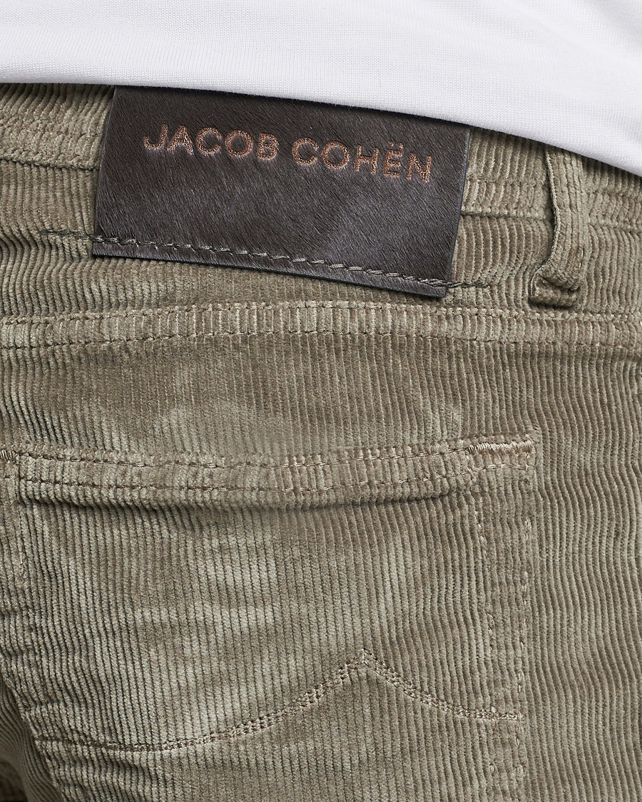 Herre | Bukser | Jacob Cohën | Bard 5-Pocket Medium Corduroy Trousers Taupe