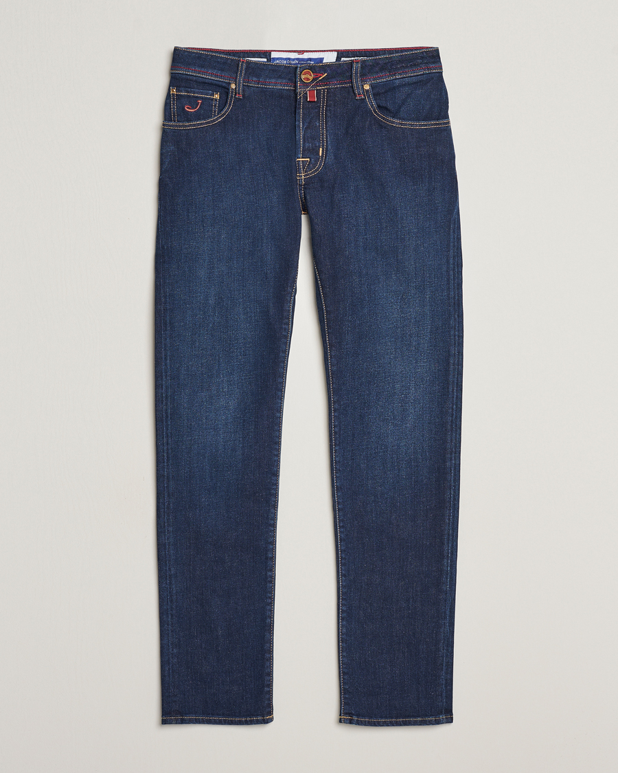 Herre | Jeans | Jacob Cohën | Nick Venice Slim Fit Stretch Jeans Dark Blue