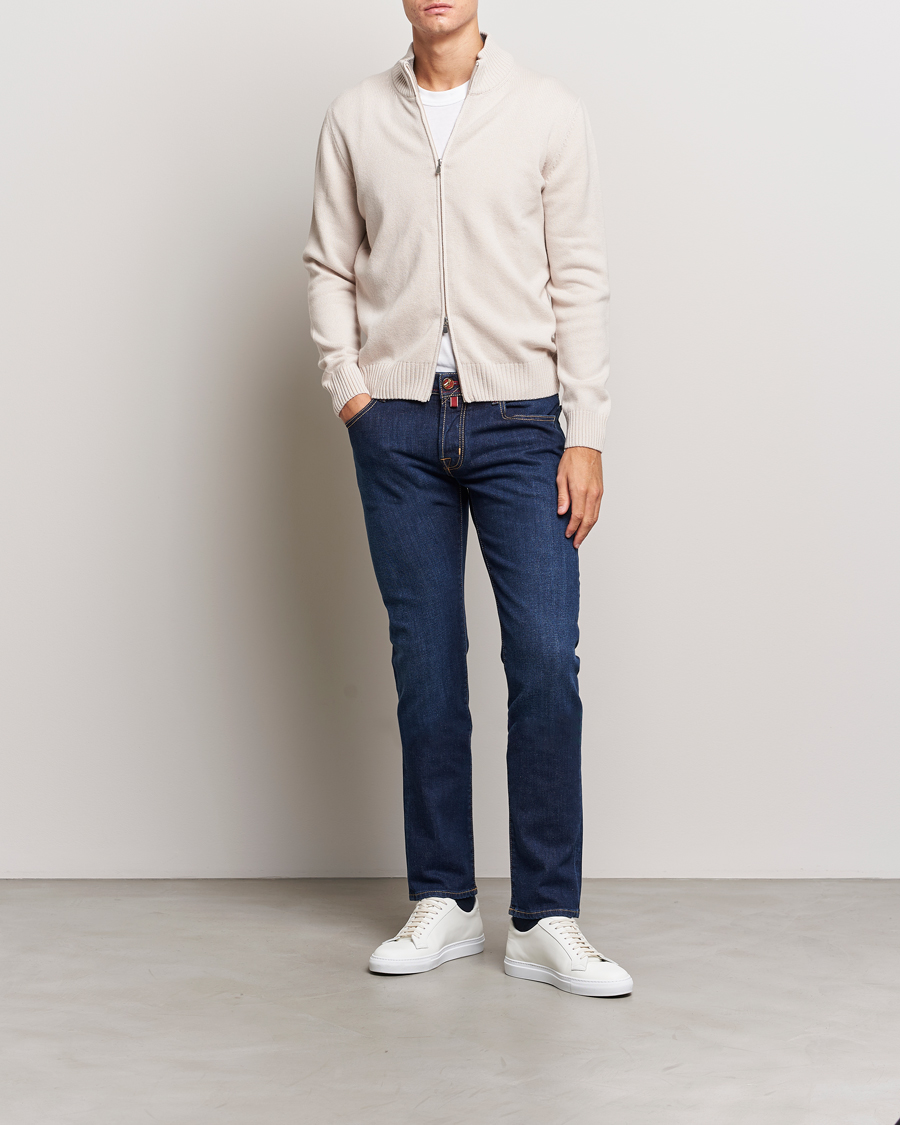 Herre | Jeans | Jacob Cohën | Nick Venice Slim Fit Stretch Jeans Dark Blue