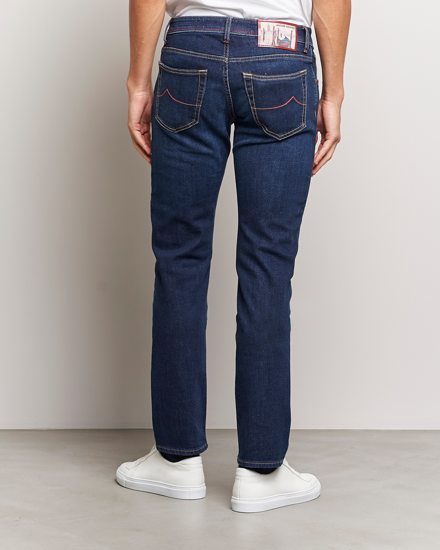 Herre | Jeans | Jacob Cohën | Nick Venice Slim Fit Stretch Jeans Dark Blue