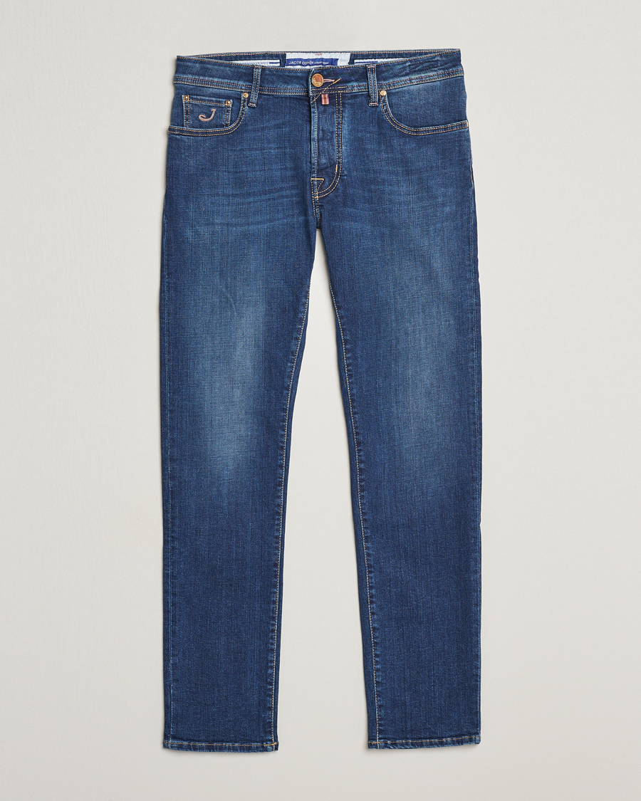 Herre | | Jacob Cohën | Bard Rome Slim Fit Stretch Jeans Mid Blue