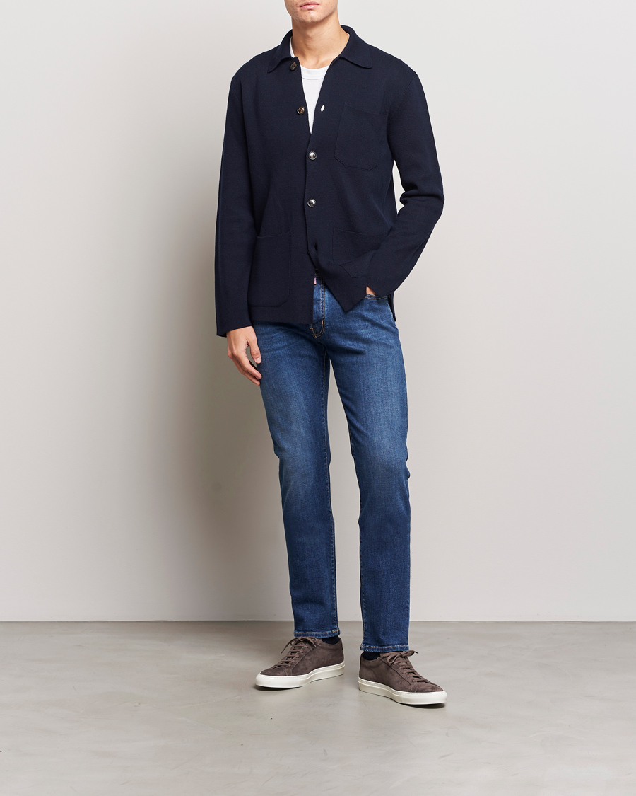 Herre | Jeans | Jacob Cohën | Bard Rome Slim Fit Stretch Jeans Mid Blue