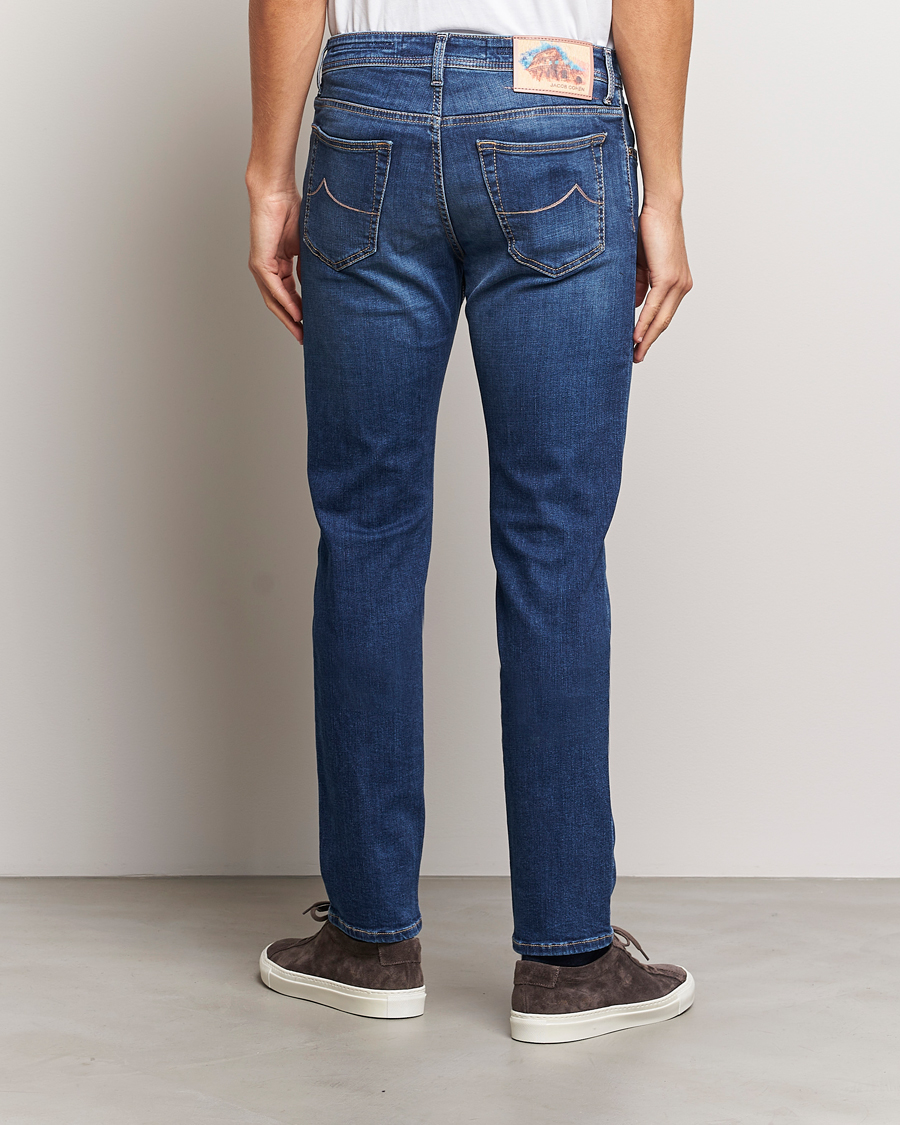 Herre | Jeans | Jacob Cohën | Bard Rome Slim Fit Stretch Jeans Mid Blue