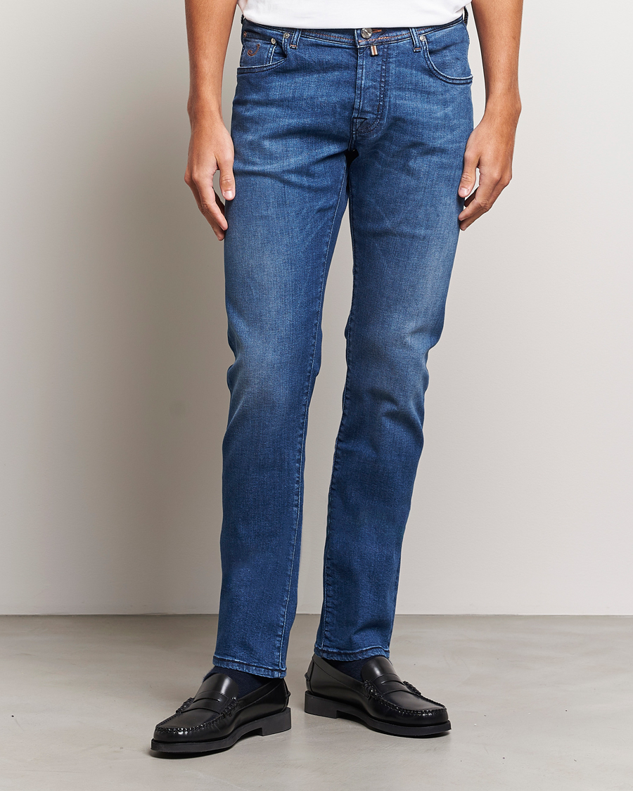 Herre | Blå jeans | Jacob Cohën | Nick Limited Edition Slim Fit Jeans Mid Blue