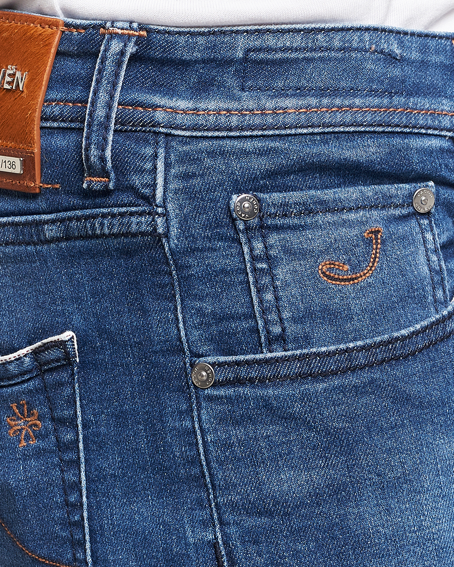 Herre | Jeans | Jacob Cohën | Nick Limited Edition Slim Fit Jeans Mid Blue