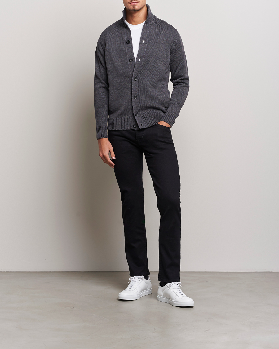 Herre | Jeans | Jacob Cohën | Nick Slim Fit Stretch Jeans Stay Black