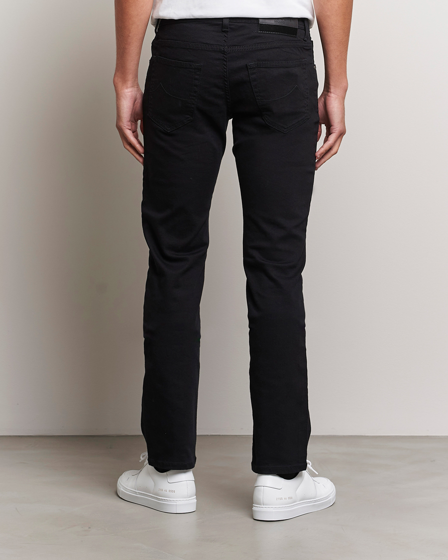 Herre | Jeans | Jacob Cohën | Nick Slim Fit Stretch Jeans Stay Black