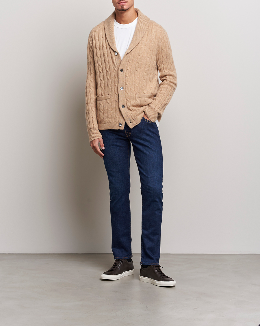 Herre | Jeans | Jacob Cohën | Nick Slim Fit Stretch Jeans Mid Blue