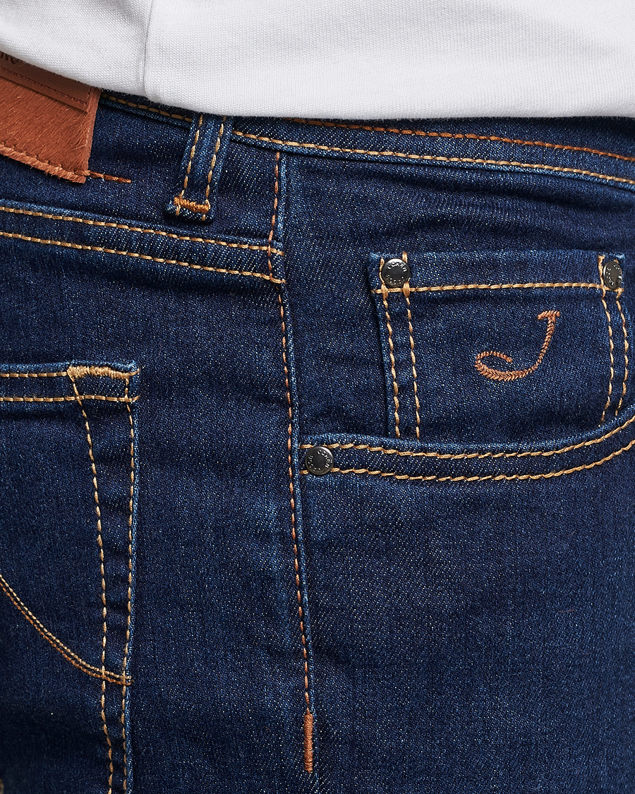 Herre | Jeans | Jacob Cohën | Nick Slim Fit Stretch Jeans Mid Blue