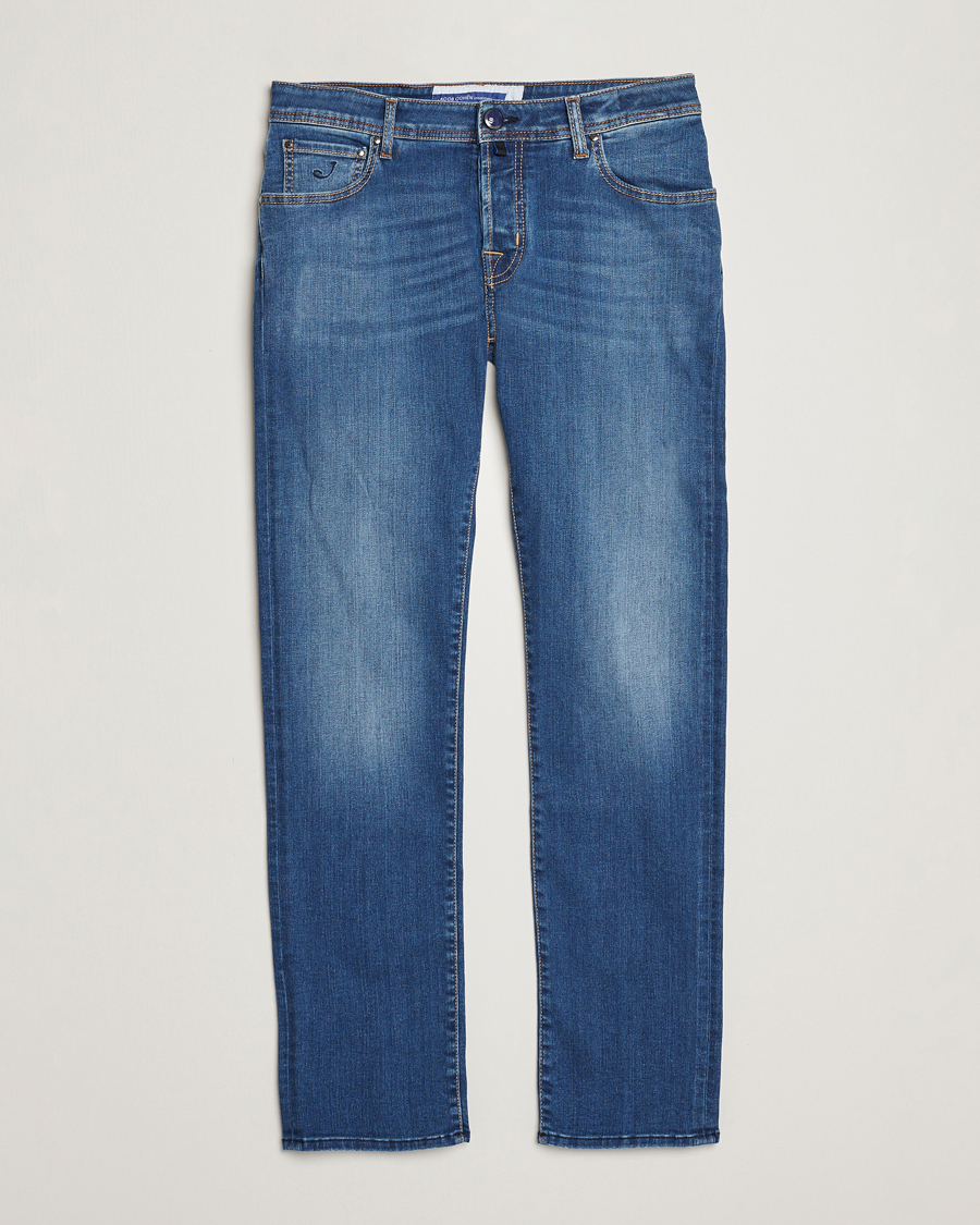 Herre | Jeans | Jacob Cohën | Nick Slim Fit Stretch Jeans Blue