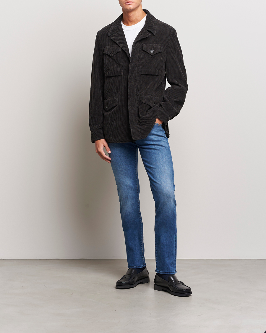 Herre | Jeans | Jacob Cohën | Nick Slim Fit Stretch Jeans Blue