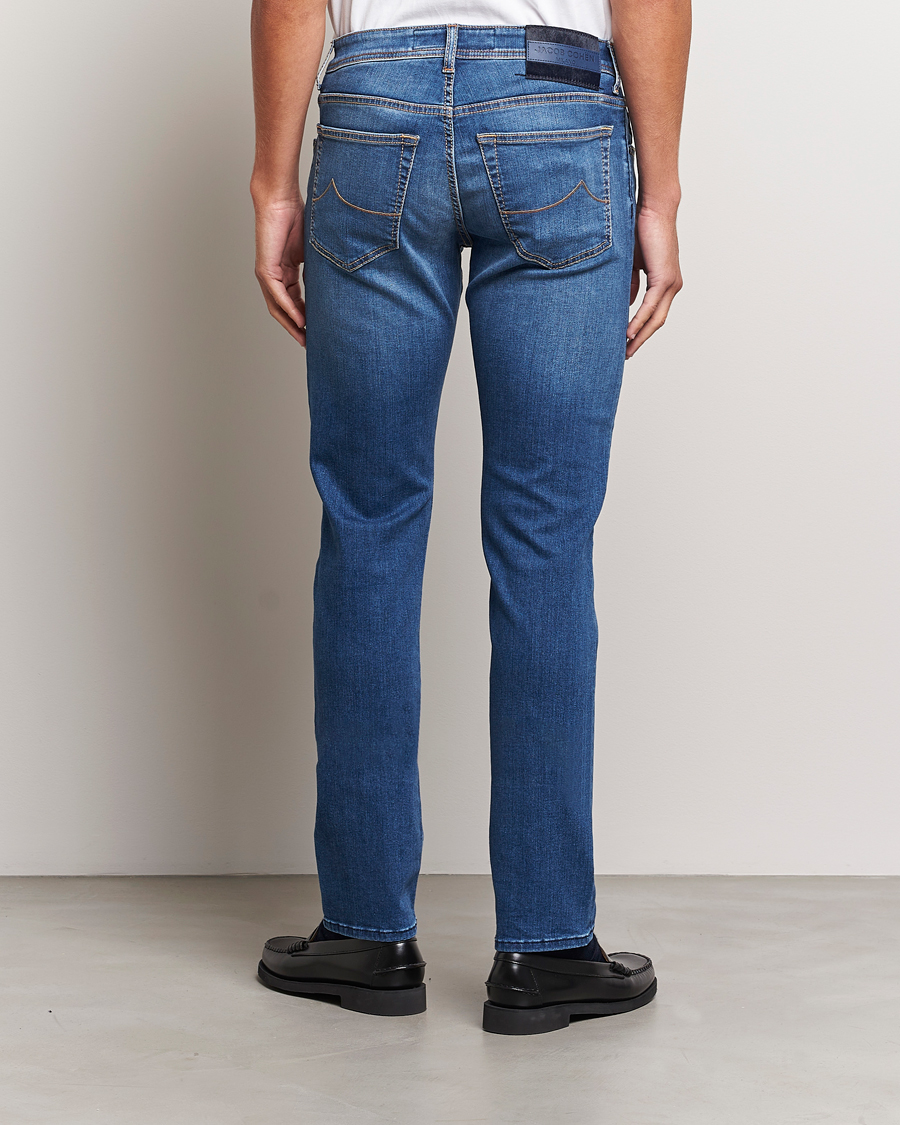 Herre | Jeans | Jacob Cohën | Nick Slim Fit Stretch Jeans Blue