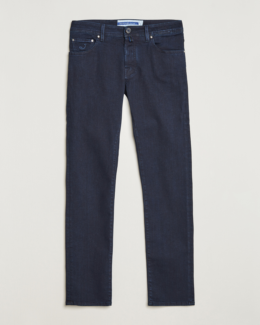 Herre | Jeans | Jacob Cohën | Nick Slim Fit Stretch Jeans Blue Black