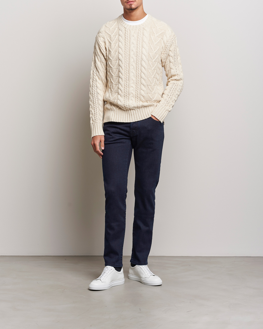 Herre | Jeans | Jacob Cohën | Nick Slim Fit Stretch Jeans Blue Black