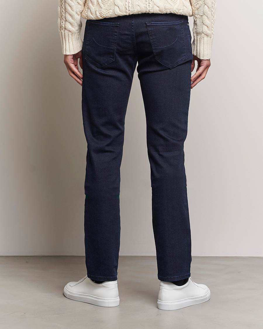 Herre | Jeans | Jacob Cohën | Nick Slim Fit Stretch Jeans Blue Black