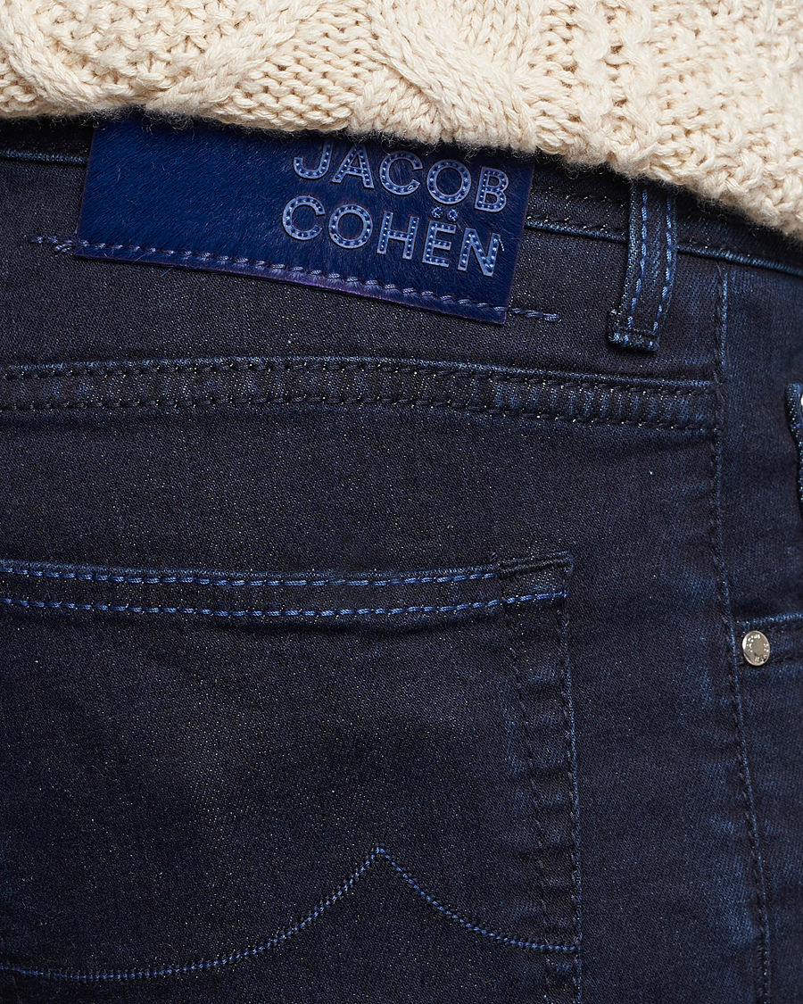 Herre | Jeans | Jacob Cohën | Nick Slim Fit Stretch Jeans Blue Black